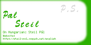 pal steil business card